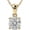 Yellow, variant on La Joya 1/2 CT. TW. Diamond Necklace for Women | Real White Gold Plated Certified Sterling Silver Diamond Necklace and Chain
