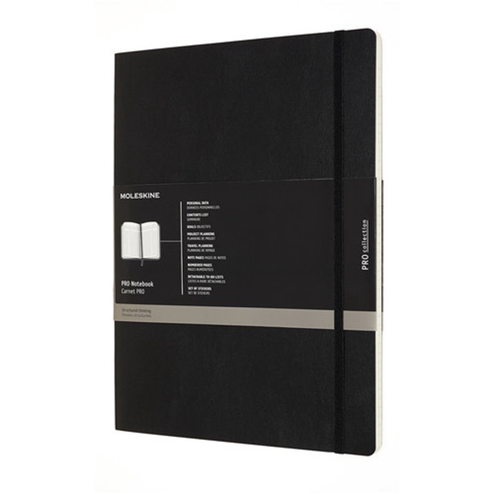 MOLESKINE PROFESSIONAL NOTEBOOK XXL BLACK (BLK)