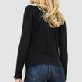 thumbnail image 4 of POROPL Sweaters for Women Trendy Long Sleeve Crew Neck Sweater Casual Knitted Base,Lightweight,Size S-XL, 4 of 6