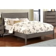 thumbnail image 2 of Allora Mid-Century Solid Wood/Wood Veneer/MDF Full Platform Bed in Gray, 2 of 7
