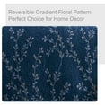 thumbnail image 6 of Exclusivo Mezcla Microfiber King Size Quilt Set, 3 Pieces Lightweight Bedspreads/ Coverlet/ Bedding Set with 2 Pillow Shams, Gradient Floral Pattern, (96"x 104", Navy), 6 of 6
