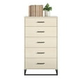 thumbnail image 4 of Kelly 5 Drawer Dresser, Ivory Oak, 4 of 9