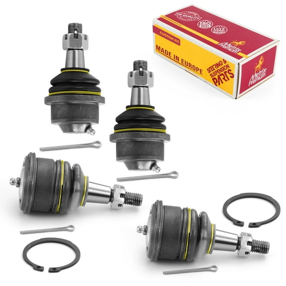 Metrix Premium Chassis Parts - 4 PC Front Upper & Front Lower Ball Joint Kit Fits 01-13 Chevrolet Suburban 2500, 99-00 GMC Sierra 2500 4WD, 03-09 Hummer H2, Replacement K6693, K6696