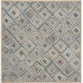 thumbnail image 4 of Safavieh Cape Cod Tapis en Jute Fait Main 8Square Naturel et Bleu, 4 of 5