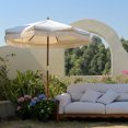 thumbnail image 1 of LAGarden 7' Patio Beige Umbrella with Tassels UPF50+ Boho Style 5-Year-Non-Fading for Outdoor,Model:BH7W-01P, 1 of 9