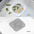 thumbnail image 3 of Shower Drain Cover Hair Catcher, Multi Situation Use Flat Silicone Sink Strainer Powerful Suction Cups 4 Sets  For Kitchen, 3 of 8
