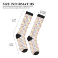 thumbnail image 4 of Pofeuu Cat And Rabbit Print Compression Socks for Women & Men Circulation - Best Support for Nurses,Running,Athletic,Sports, 4 of 7