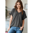 thumbnail image 5 of Women's Short Sleeve Top Dark Grey XL, 5 of 6