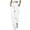 White, variant on Gibobby Pants for Women Y2K Casual Baggy Elastic Waist Wide Leg Pants with Pockets Women's Straight Leg Winter Pants with Pockets(Khaki,XXL)