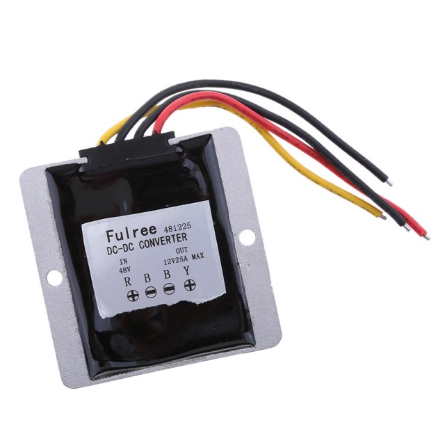 Regulador convertidor DC DC Reductor de voltaje Convertidor DC 48V (20-60V) a 12V 25A Convertidor Buck Fanmusic Regulador convertidor DC DC