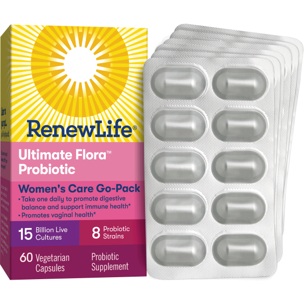 Renew Life Ultimate Flora Womens Care Probiotic Go Pack 15 Billion