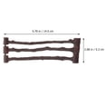 thumbnail image 2 of SWETRACE 20 Pcs Clôture Décorative pour Jardin PVC Marron pour Modèles de Ferme Modèles d'Animaux, 2 of 5