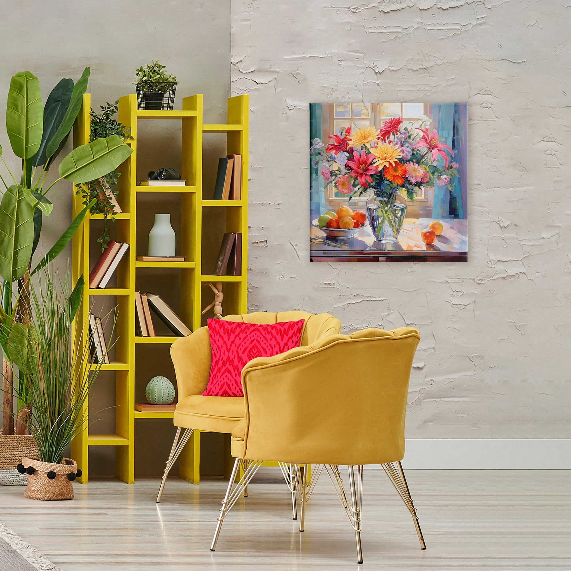 Stupell Industries Summer Flowers & Fruit Canvas Wall Art, design by Creative Studio