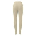 thumbnail image 5 of Lenpel Women's Sweatpants Loose Elastic High Waisted Solid Color Tapered Leg Footed Lounge Pants Soft Casual Joggers(Beige,Medium), 5 of 7