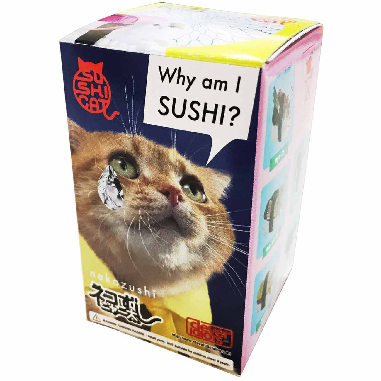Sushi Cat Clever Idiots Nekozushi Keychain Blind Box Includes 1 of 5 Collec...