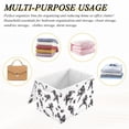 thumbnail image 6 of Yayeee Collapsible Cube Storage Bin with Lid Fabric Closet Decorative Basket with Handles, Football Player Pattern, 6 of 7