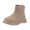 Khaki-04, variant on Girls Suede Ankle Boots Slip On Casual Chelsea Booties Soft Comfortable Non Slip Outdoor Fashion Shoes