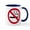 White/Navy Inside, variant on CafePress - No Smoking Mug - 11 oz Ceramic Mug - Novelty Coffee Tea Cup