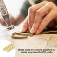 thumbnail image 4 of 10-Pack Brass Rod, 2mmx300mm H65 Solid Round Rods for Knife Handle Pins Material Making Supplies/Shaft Crafts/Model DIY, Lathe Rivet Dowel Stock Tube, 4 of 5