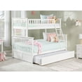 thumbnail image 5 of Columbia Bunk Bed Twin over Full with Full Size Urban Trundle Bed in White, 5 of 7