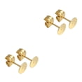 thumbnail image 3 of Langgg 400 Sets Earrings Blank Base DIY Crafting Gold Silver Color Ear Backs Lady Decorations Wear Jewelry Making Tool Gold 5mm 2Set, 3 of 6