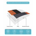 thumbnail image 5 of Burnt Orange Black Grey Twin XL Size Down Alternative Comforter,Lightweight Comforter Quilt Bedding Set with Pillow Shams Geometric Modernism Color Block Bed Comforter Duvet Insert 68"x98", 5 of 7