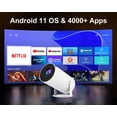 thumbnail image 4 of Salange Proyector Compatible con 4K 1080P, Corrección/enfoque Automático, Miniproyector Inteligente para Proyección de Películas, 4 of 8