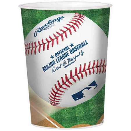 Baseball 16oz Plastic Favor Cup (Each) - Party Supplies