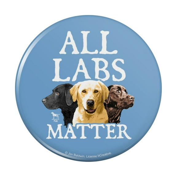 All Labs Matter Labrador Dogs Pinback Button Pin