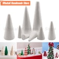thumbnail image 2 of Cono de poliestireno expandido para Navidad, cono de espuma plano para fiestas, celebraciones, festivales, decoraciones, artesanía hecha a mano, accesorio de bricolaje, 2 of 4
