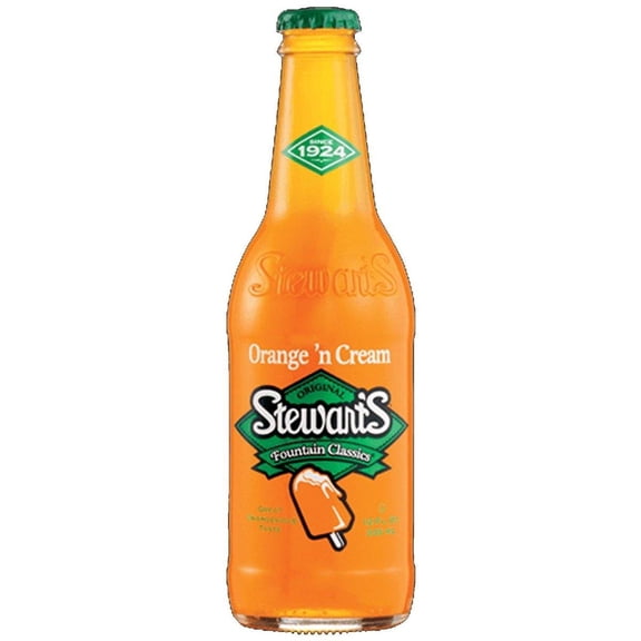 Stewart's Original Fountain Classics, Orange & Cream Soda, 12oz (Pack of 12)