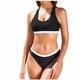 thumbnail image 2 of Traje de baño de 2 piezas para mujer, trajes de baño para mujer, traje de baño estampado de cintura alta con bloques de color para mujer, traje de baño bikini conservador y a la moda para mujer, traje, 2 of 3