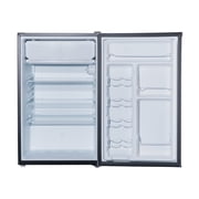 Galanz 4.3 Cu Ft Single Door Mini Fridge Stainless Steel Look - compact, Energy-efficient refrigerator ideal for dorms, offices, and small spaces