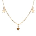 thumbnail image 3 of mtvxesu Necklaces Pendants Collier Pendentif Trois Étoiles Chaîne Clavicule Rétro Collier en Alliage, 3 of 9