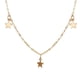 thumbnail image 3 of Collar para mujer, joyería para mujer, collar con colgante de tres estrellas, cadena de clavícula, collar de aleación, collar para pareja, 3 of 5