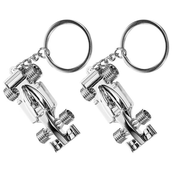 WHAMVOX 2pcs Key Holder Key Decoration Car Charm Handbag Pendant Racing Car Decor Car Keychain Ornament Party Favor Auto Keyring Racing Model Presents