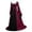 Wine, variant on Party Dresses for Women 2023 ,Women's Fashion Flare Long Sleeve Hooded Gothic Court Drawstring Dresses #Tb-Wine-L