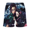 thumbnail image 4 of Demon Slayer Mens Swim Trunks with Compression Liner Board Shorts Quick Dry Swim Shorts Bathing Suits 3XL, 4 of 8