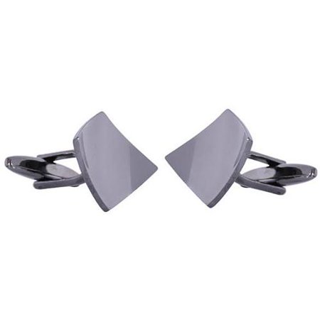 Cuff Daddy Curled Gun Metal Cuff Links