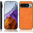 thumbnail image 5 of KOMI Phone Case for Google Pixel 9 Pro XL, Case for Google Pixel 9 Pro XL Cow-Like PU Leather Style Protector Cover, Non-Slip Shockproof Cover for Google Pixel 9 Pro XL Case Yellow, 5 of 5