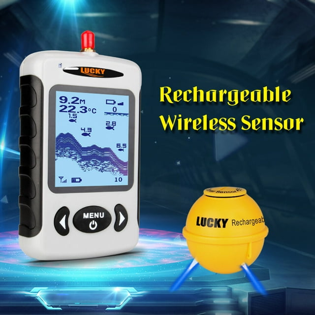 Detector,With Dot Wireless Sonar Probe With Portable Professional Sounder Wireless Sonar Fish Wireless Fish Portable Fish Portable Sonar