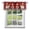Red, variant on Chefs Window Valance for Kitchen, Food Coffee Cookies Steak Red Black Plaid Rod Pocket Short Curtains for Small Windows, Light Filtering Decorative Valances, 42 x 12 Inches