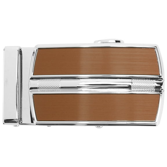 UPGRATOR Belt Buckle Khaki Chrome 1Pcs 3.3x1.6in
