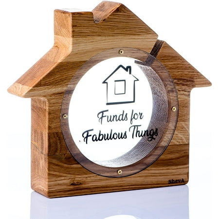 Wooden Coin Bank Fund Money Jar, Wooden Piggy Banks To Make