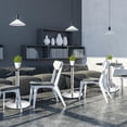 thumbnail image 2 of Giantex Round Bar & Pub Table, Height Adjustable Bistro Table w/Faux Marble Top, 360° Swivel Cocktail Table, 2 of 8