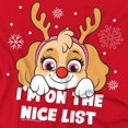 thumbnail image 3 of Paw Patrol Mens Nice Christmas Skye T-Shirt, 3 of 5