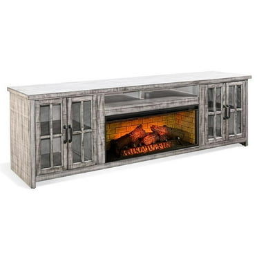 Sunny Designs 98" Media Console with Electric Fireplace