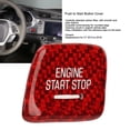 thumbnail image 3 of Carbon Fiber Engine Push Start Stop Button Cover, Enhance Car Interior, Scratch , Perfect Fit, For C7, 3 of 8