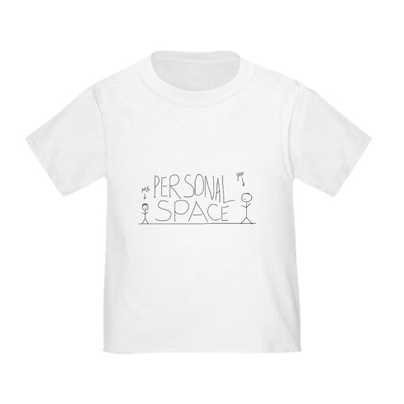 CafePress - Personalspace T Shirt - Cute Toddler T-Shirt, 100% Cotton