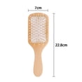 thumbnail image 2 of Cepillo de madera para desenredar el cabello para mujeres, hombres y niños, diseñado para todo tipo de cabello, 2 of 5